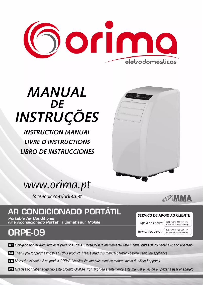 Página 1 del manual Manual de usuario Orima ORPE-09