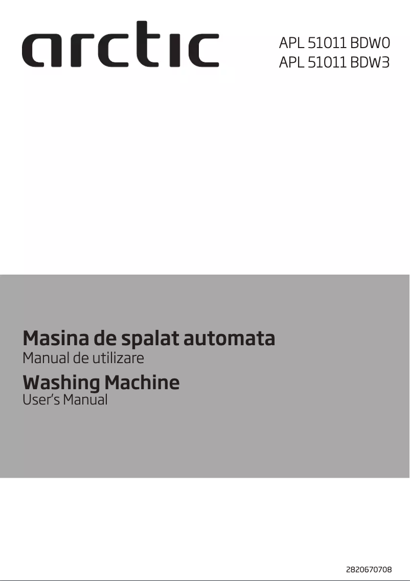 Page 1 de la notice Manuel utilisateur Arctic Cooling APL51011BDW0