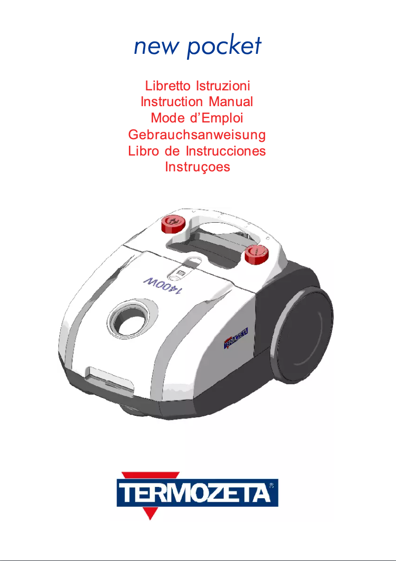 Page 1 de la notice Manuel utilisateur Termozeta New Pocket