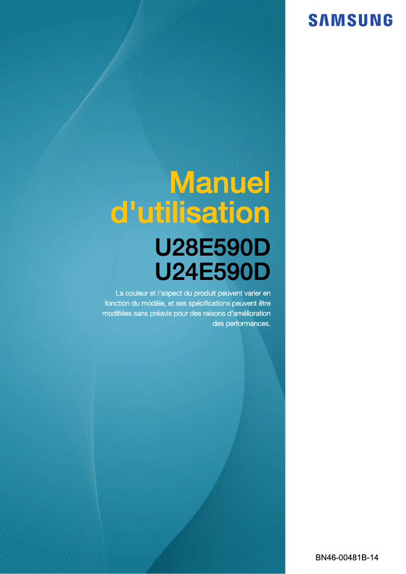 Página 1 del manual Manual de usuario Samsung U28E590D