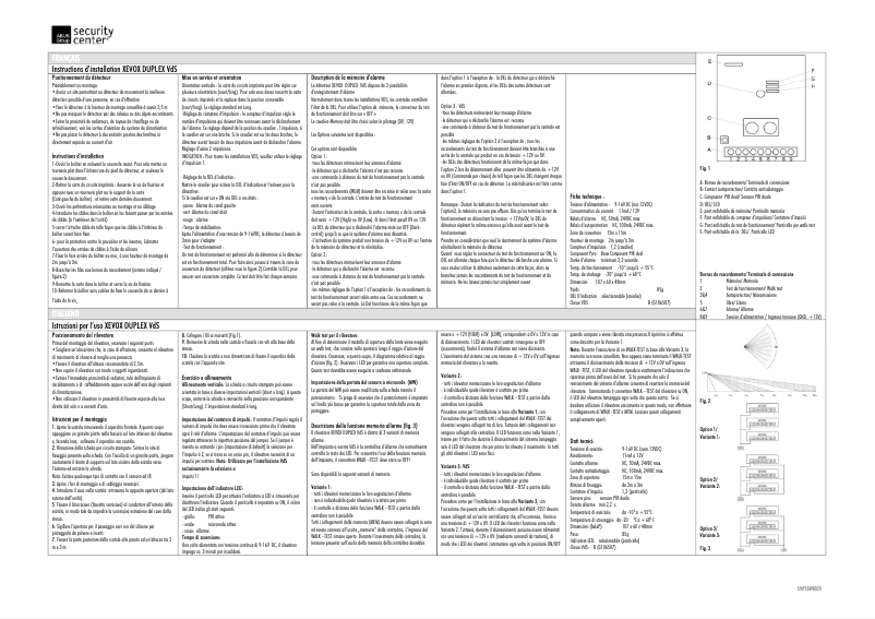 Page 1 de la notice Guide d'installation Abus BW8010