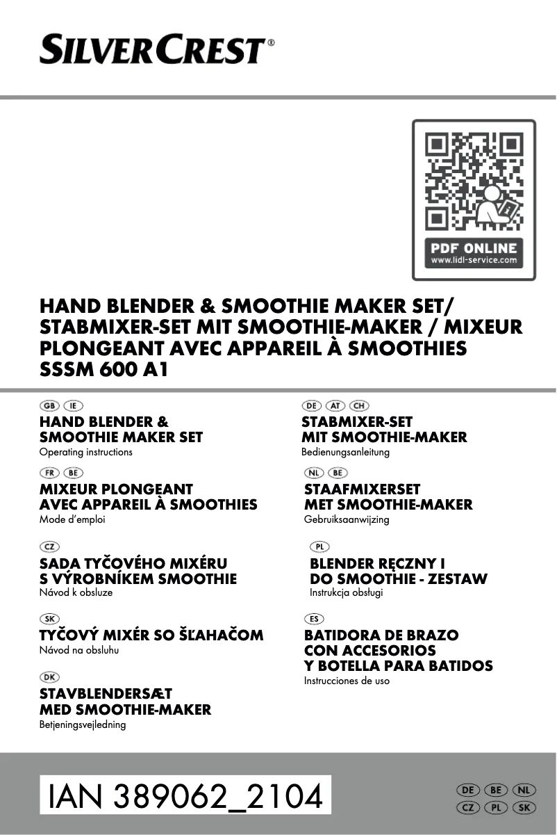 Página 1 del manual Manual de usuario SilverCrest SSSM 600 A1