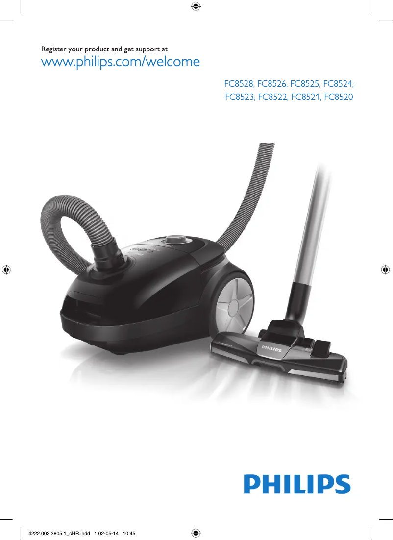 Page 1 of the manual User Manual Philips Performer Active FC8520