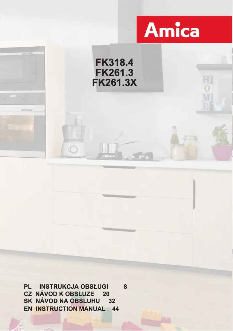 Page 1 de la notice Manuel utilisateur Amica FK261.3X