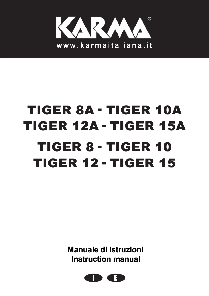 Page 1 de la notice Manuel utilisateur Karma Tiger 15A