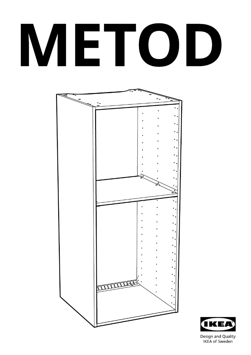 Page 1 de la notice Manuel utilisateur Ikea METOD 203.854.74