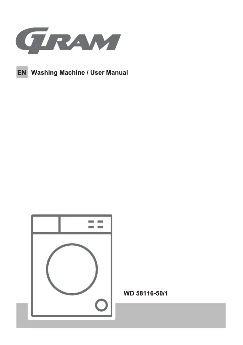 Page 1 de la notice Manuel utilisateur Gram WD 58116-50/1
