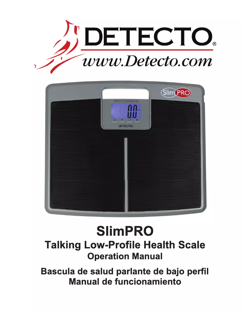 Página 1 del manual Manual de usuario Cardinal Detecto SlimPRO