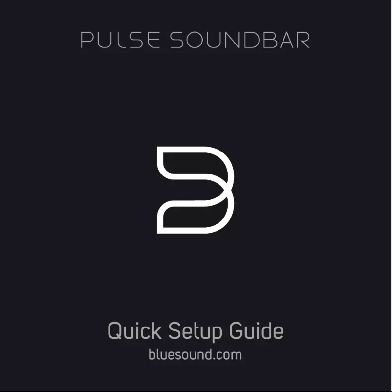 Page 1 de la notice Manuel utilisateur Bluesound Pulse Soundbar