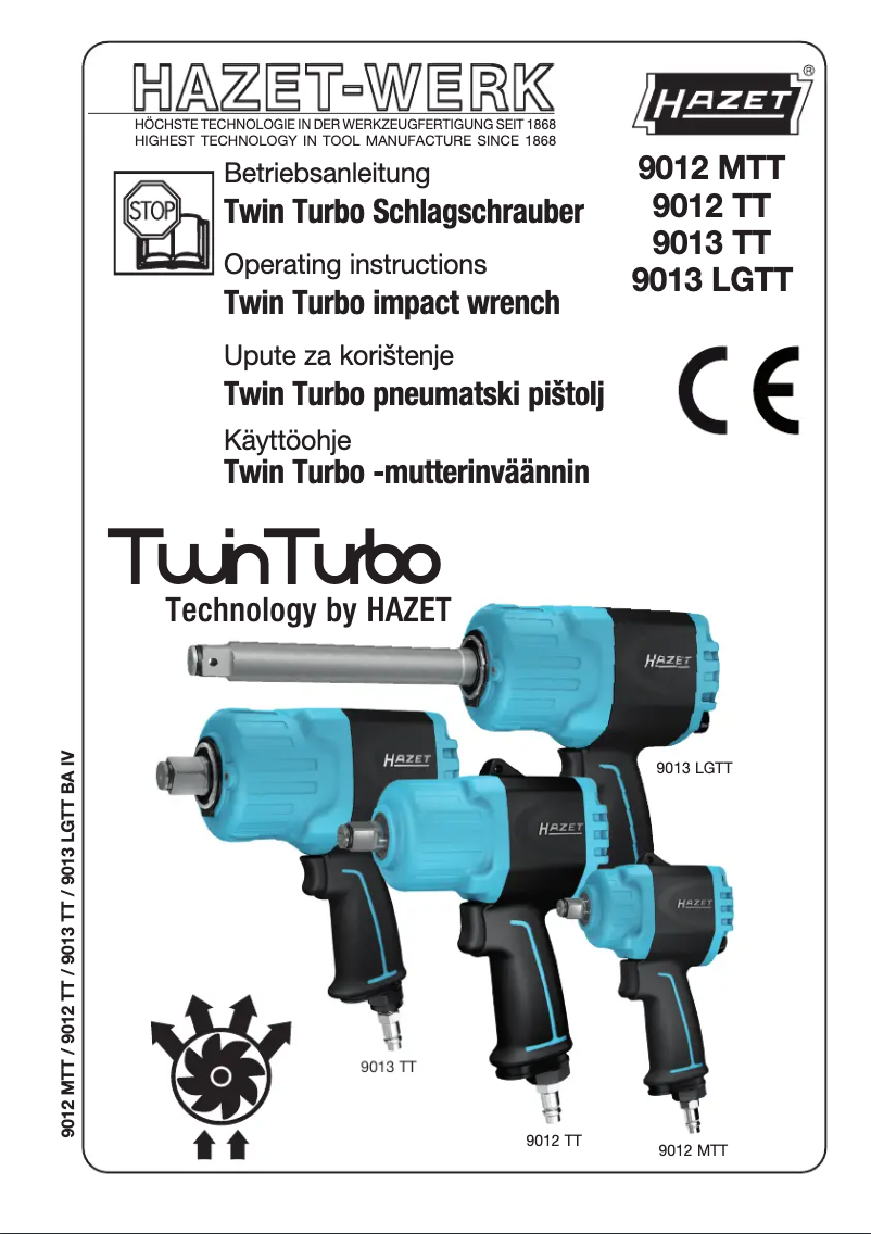 Page 1 de la notice Manuel utilisateur Hazet 9013 LGTT