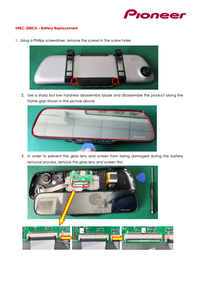 Página 1 del manual Manual de usuario Pioneer VREC-200CH