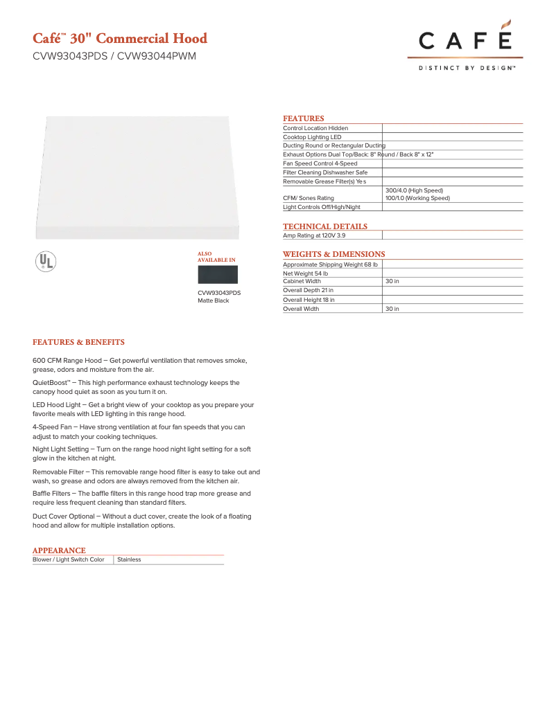 Image de la première page du manuel de l'appareil CVW93043PDS