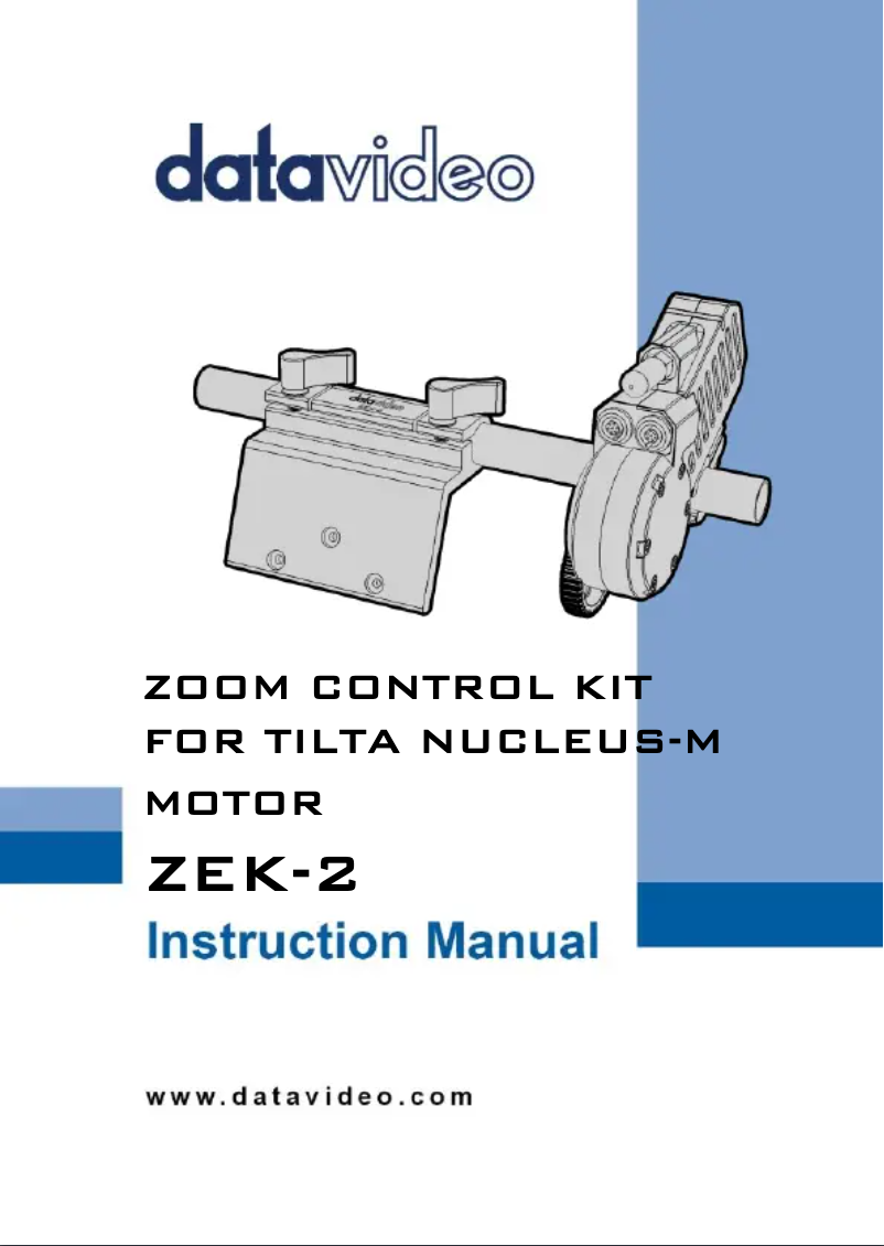 Page 1 de la notice Manuel utilisateur DataVideo ZEK-2