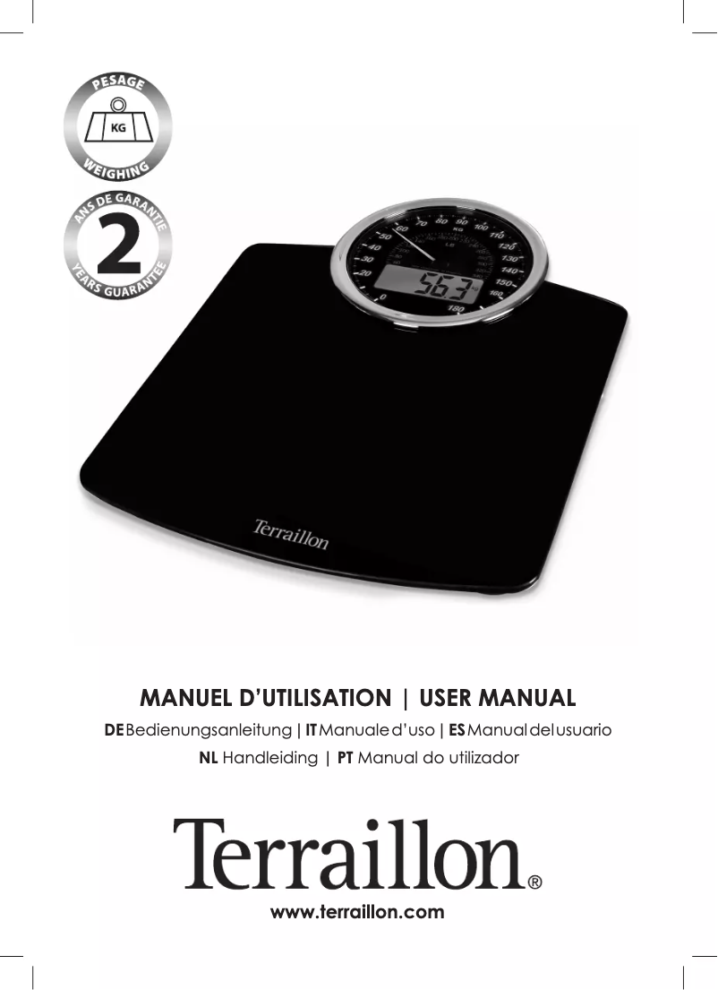 Page 1 of the manual User Manual Terraillon GP 3000