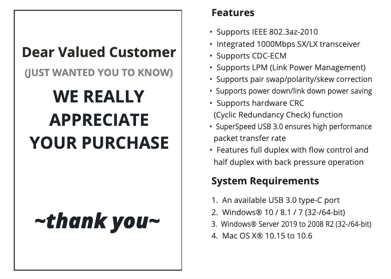 Page 1 de la notice Manuel utilisateur Siig JU-NE0C11-S1