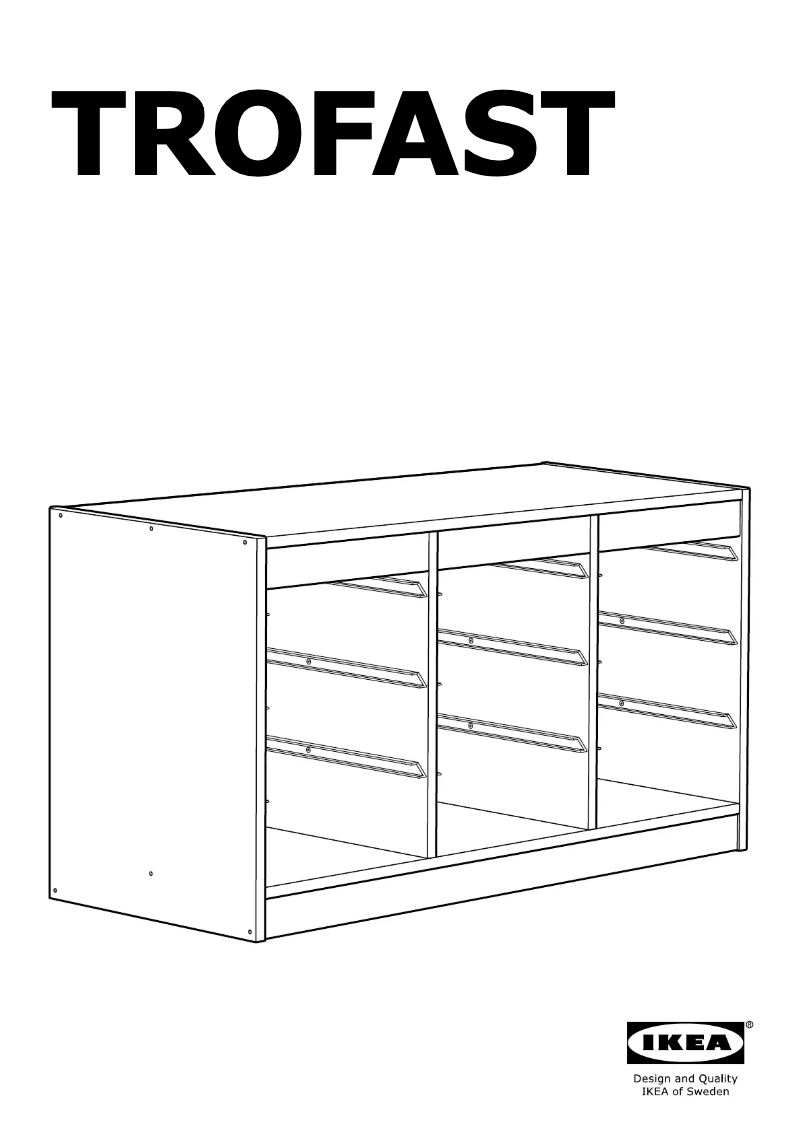 Page 1 de la notice Manuel utilisateur Ikea TROFAST 603.514.34