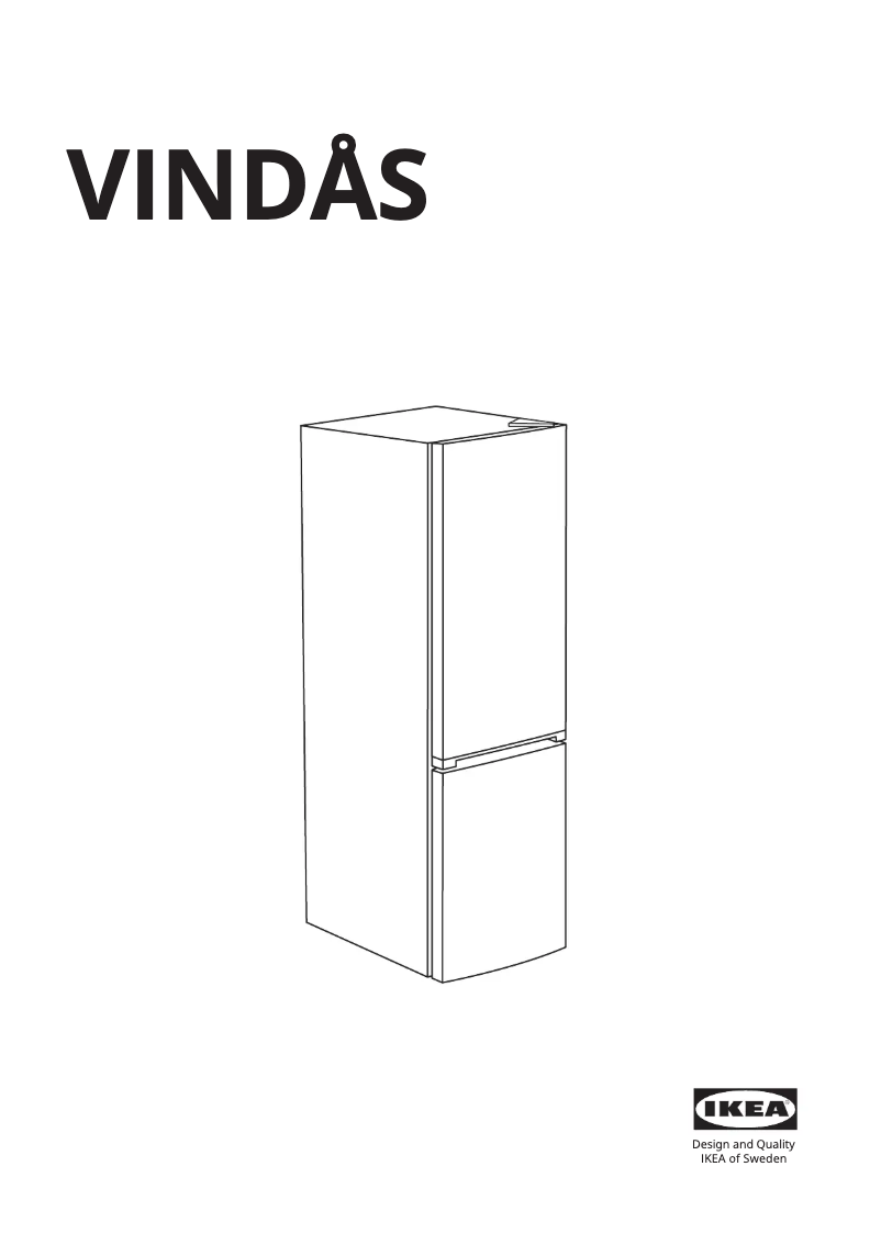 Page 1 de la notice Manuel utilisateur Ikea VINDÅS 305.680.72