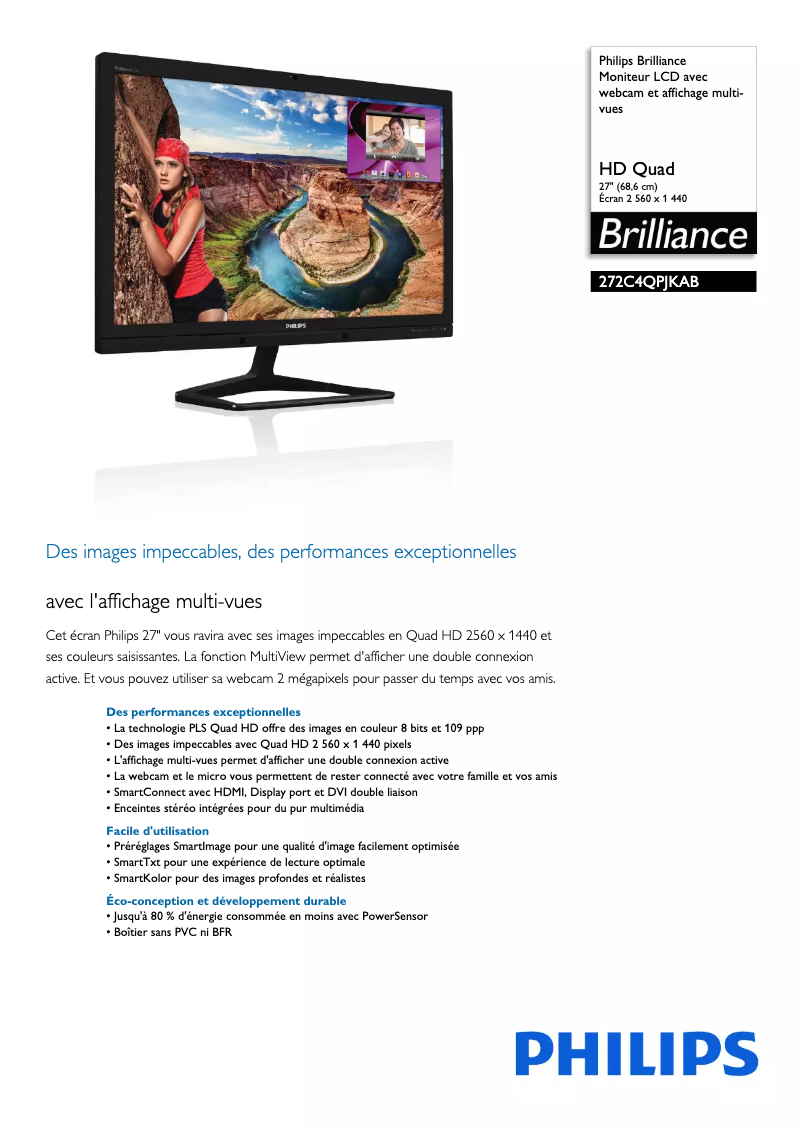 Page 1 of the manual Technical Sheet Philips Fidelio M2BT