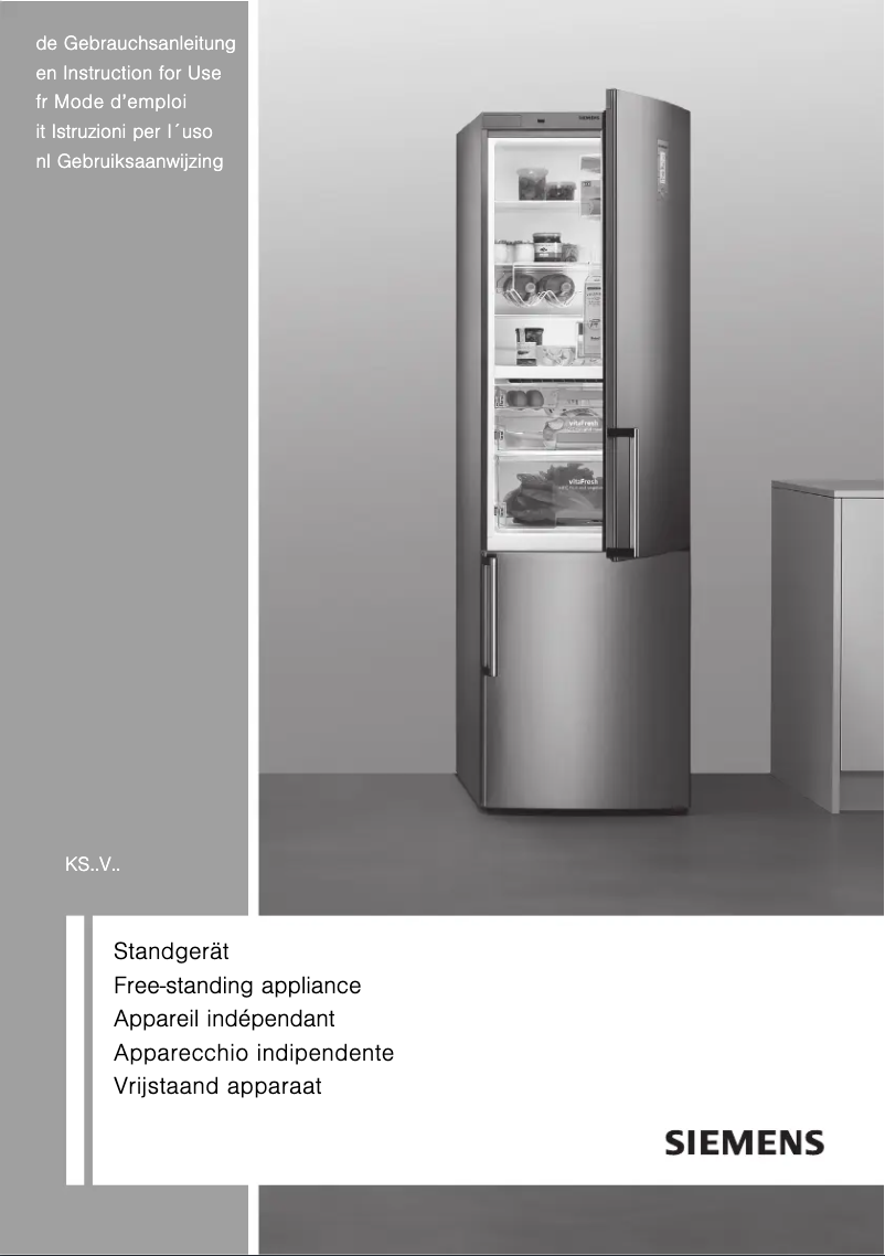 Page 1 de la notice Manuel utilisateur Siemens KS29VVW30
