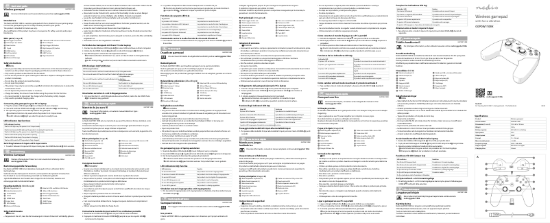 Page 1 de la notice Manuel utilisateur Nedis GGPDW110BK