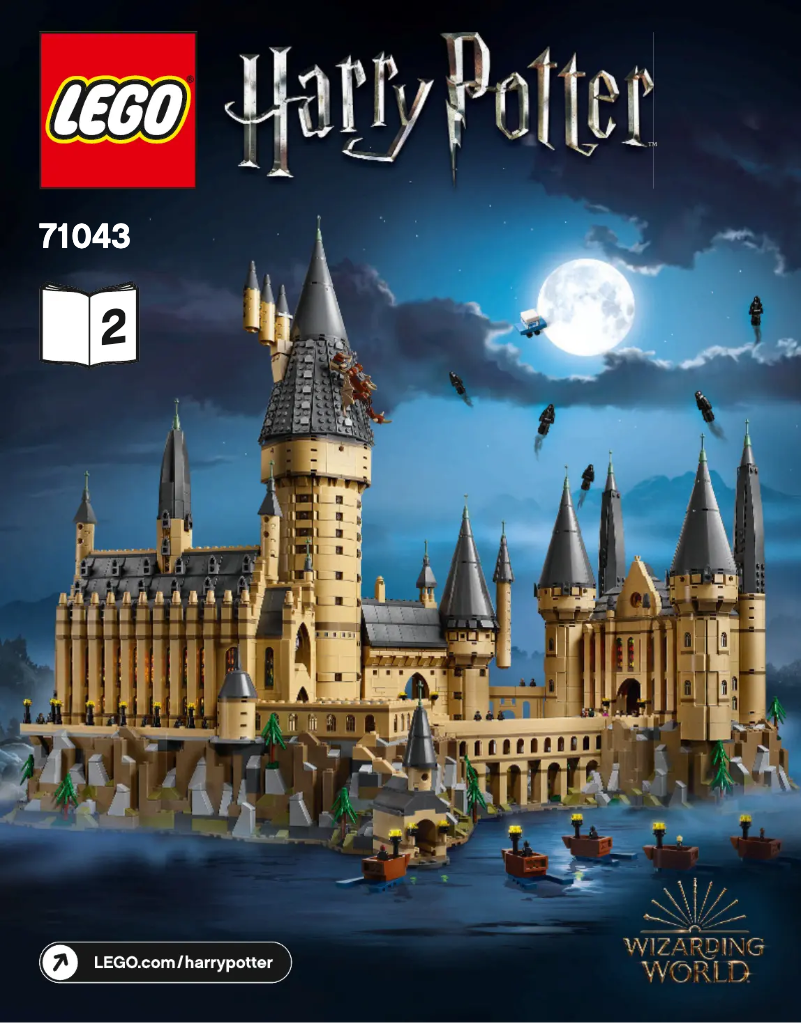 Page 1 de la notice Manuel utilisateur Lego Harry Potter 71043