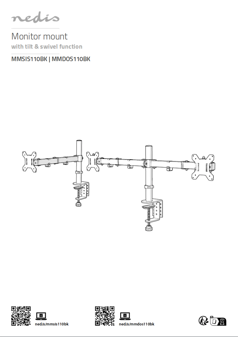 Image de la première page du manuel de l'appareil MMDOS110BK