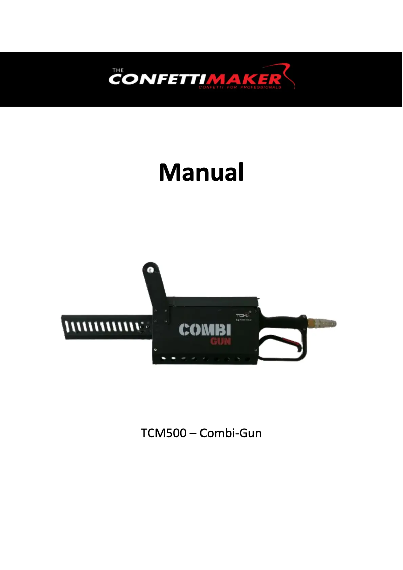 Page 1 de la notice Manuel utilisateur TCM FX Combi Gun TCM500