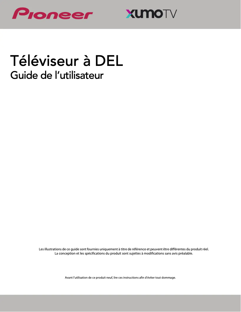 Página 1 del manual Manual de usuario Pioneer PN40-551-24U