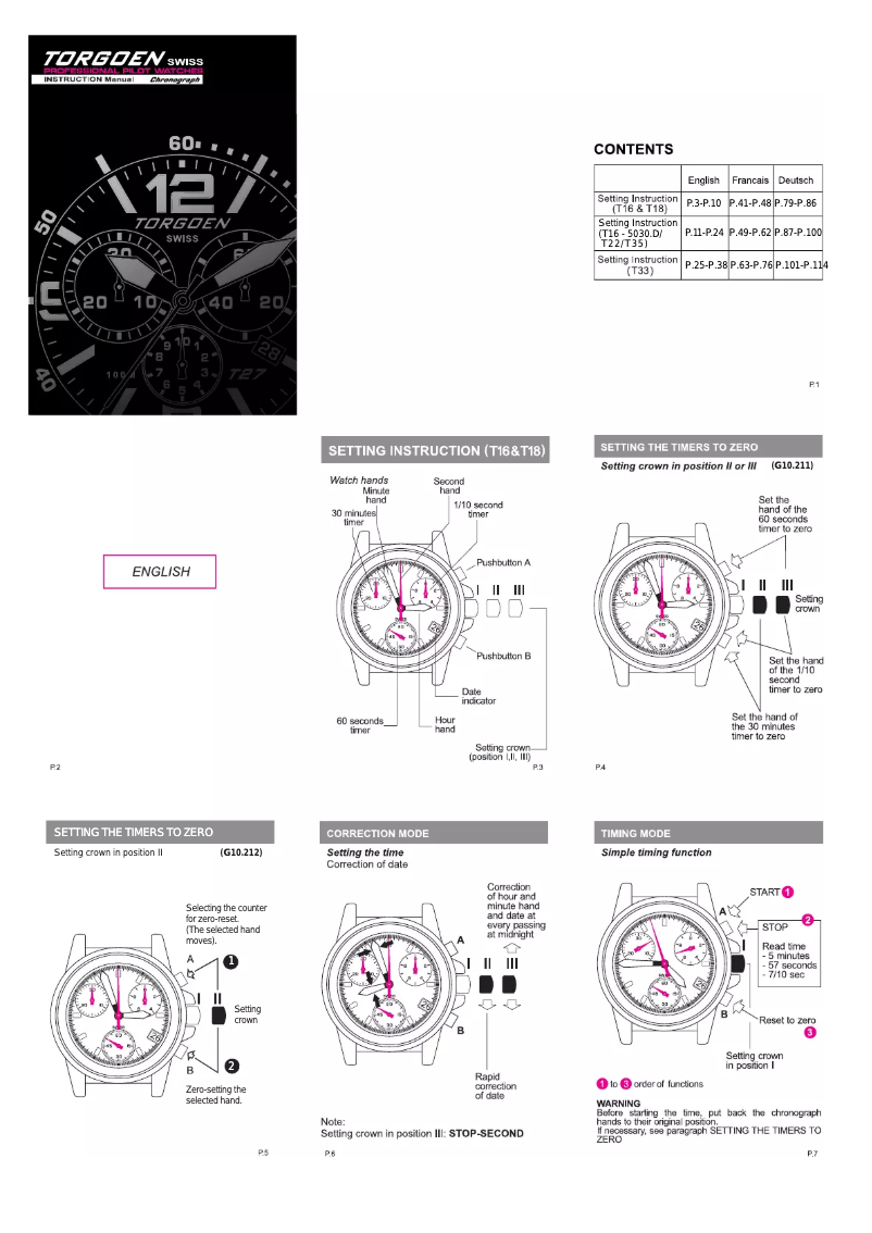 Page 1 de la notice Manuel utilisateur Torgoen T16MTBK44L