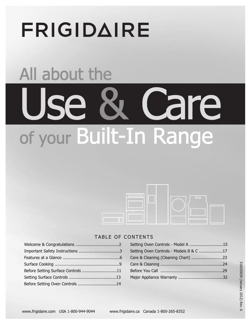 Page 1 de la notice Mode d'emploi Frigidaire FFED3025LB