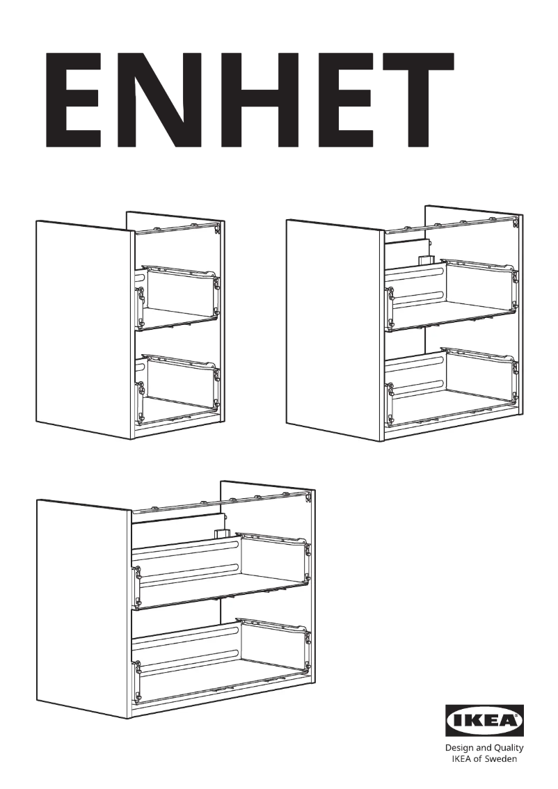 Page 1 de la notice Manuel utilisateur Ikea ENHET 804.405.09