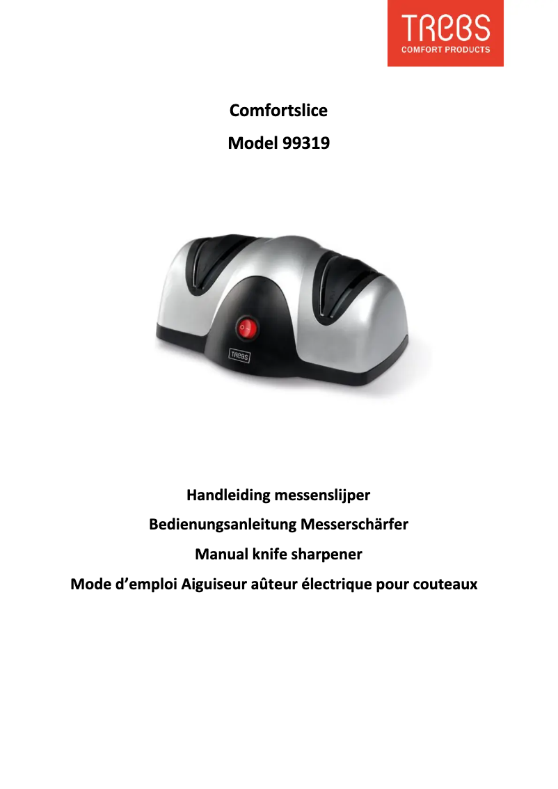 Page 1 de la notice Manuel utilisateur Trebs Comfortslice 99319
