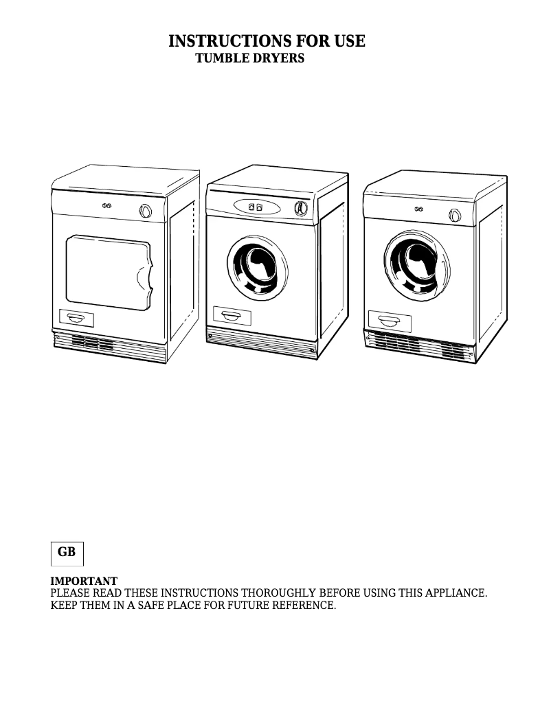 Página 1 del manual Manual de usuario White Knight 72AW