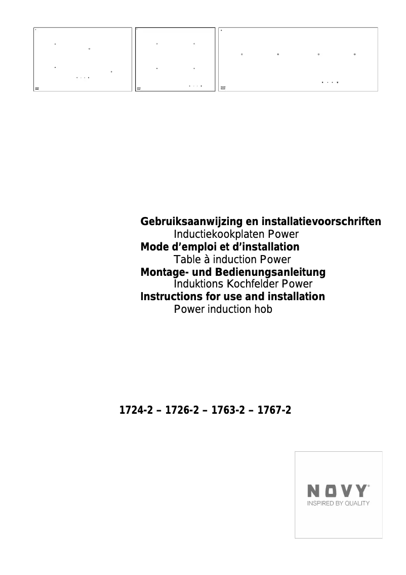 Page 1 de la notice Manuel utilisateur Nova 1726-2