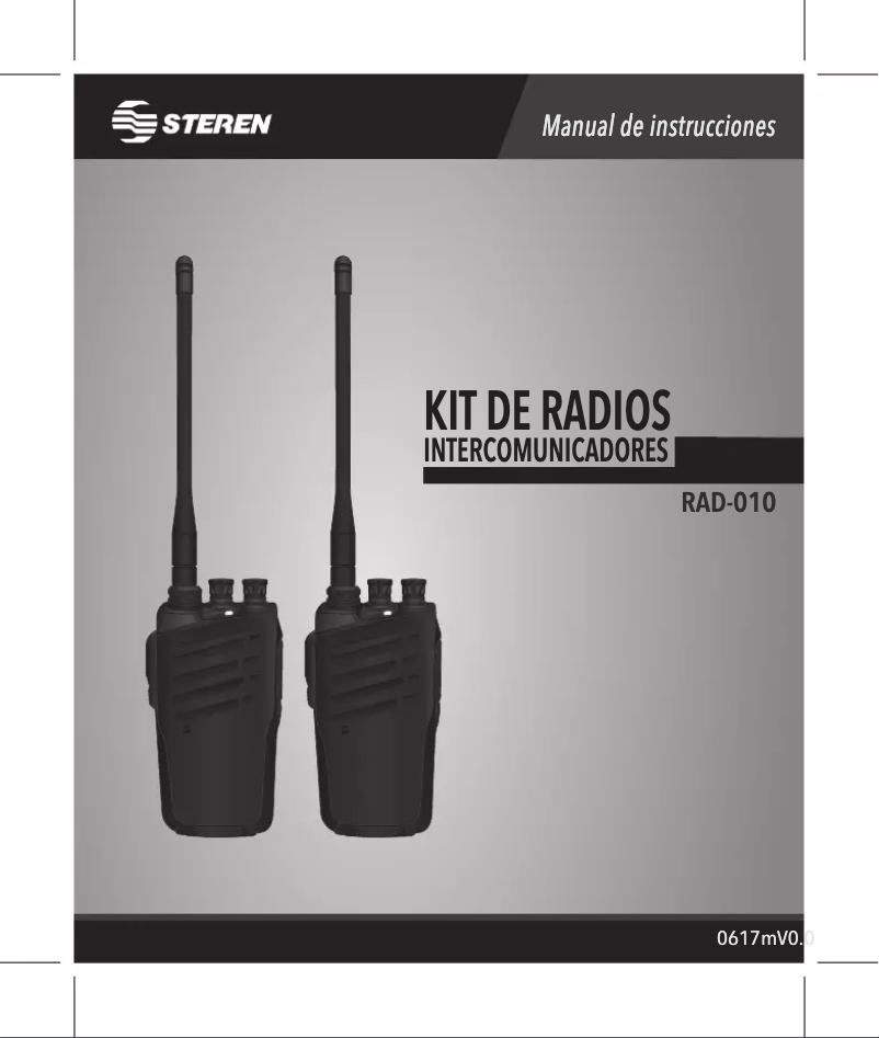 Page 1 de la notice Manuel utilisateur Steren RAD-010