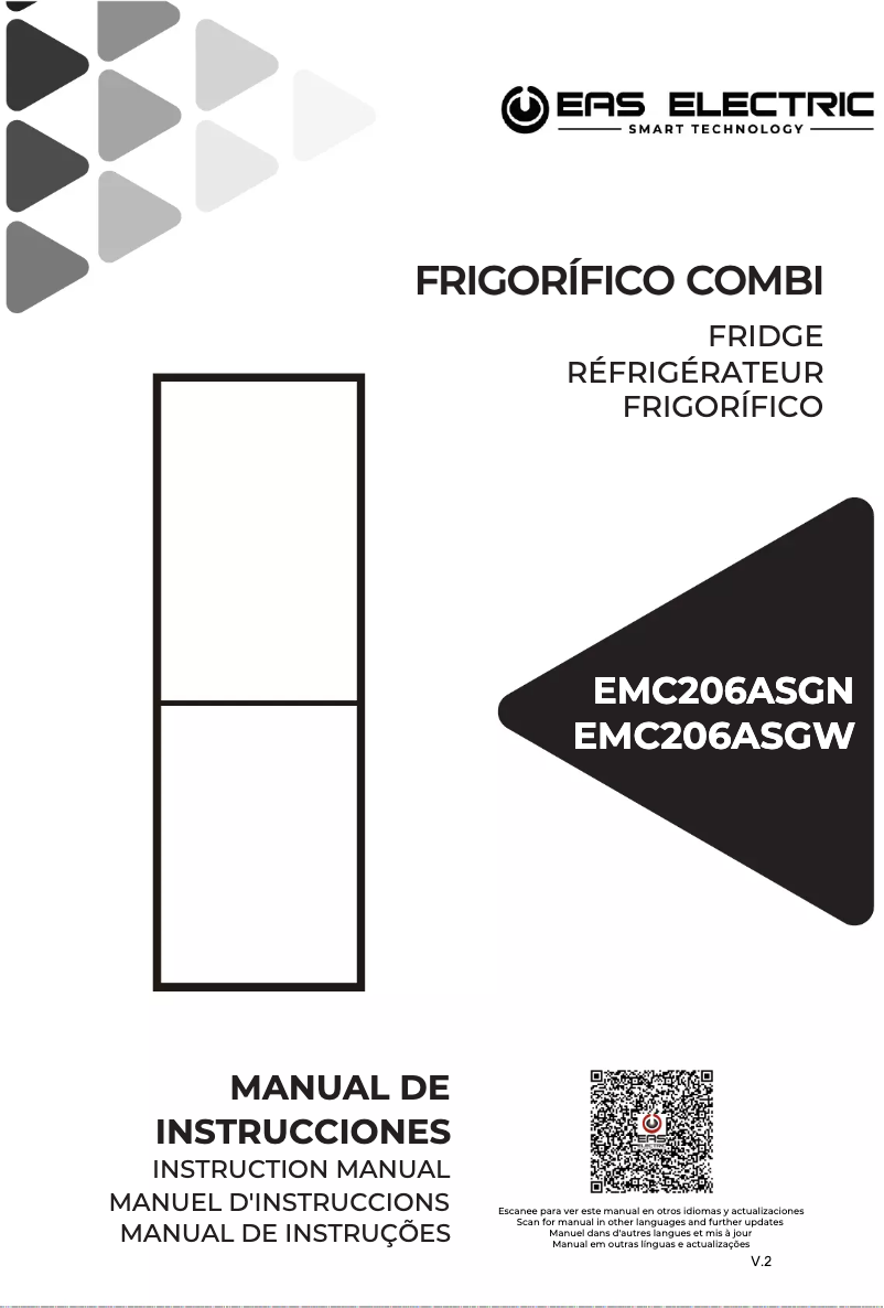 Page 1 de la notice Manuel utilisateur EAS Electric EMC206ASGW