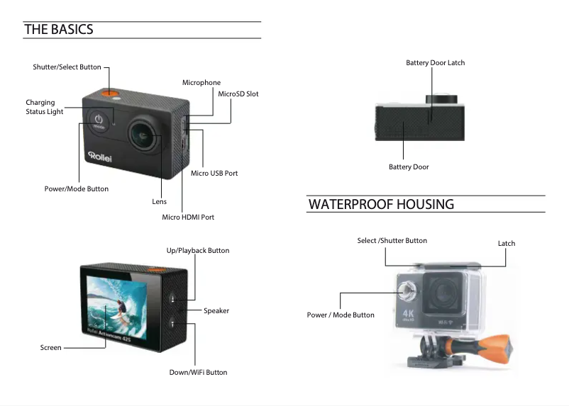 Página 1 del manual Guía de inicio rápido Rollei Actioncam 425