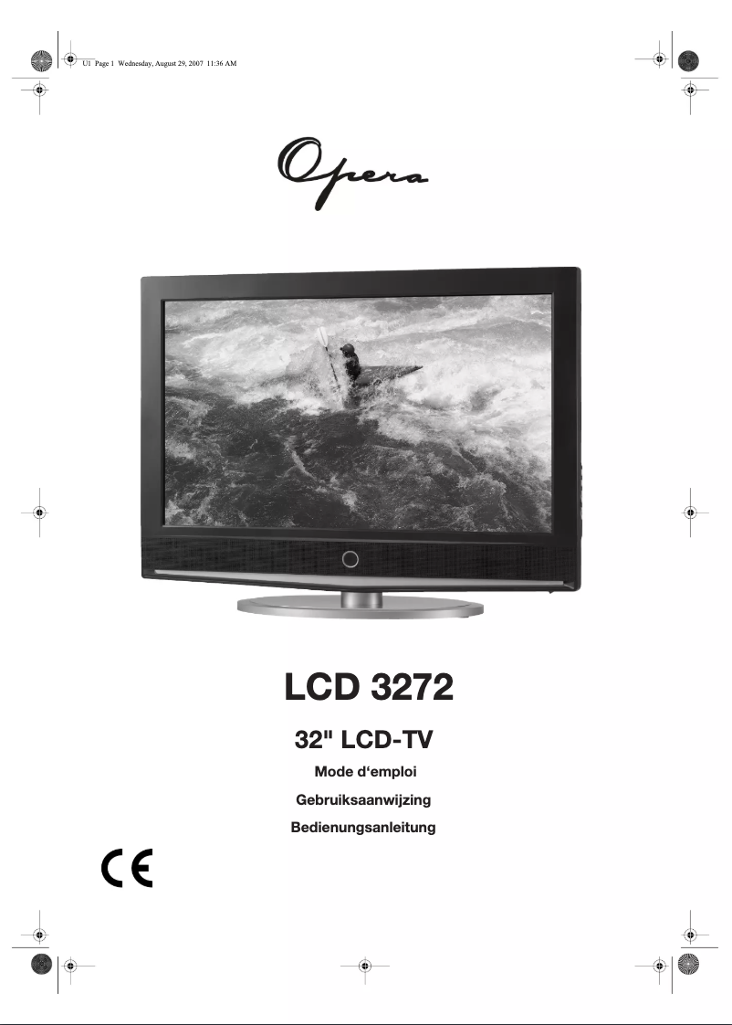 Page 1 de la notice Manuel utilisateur Opera LCD3272