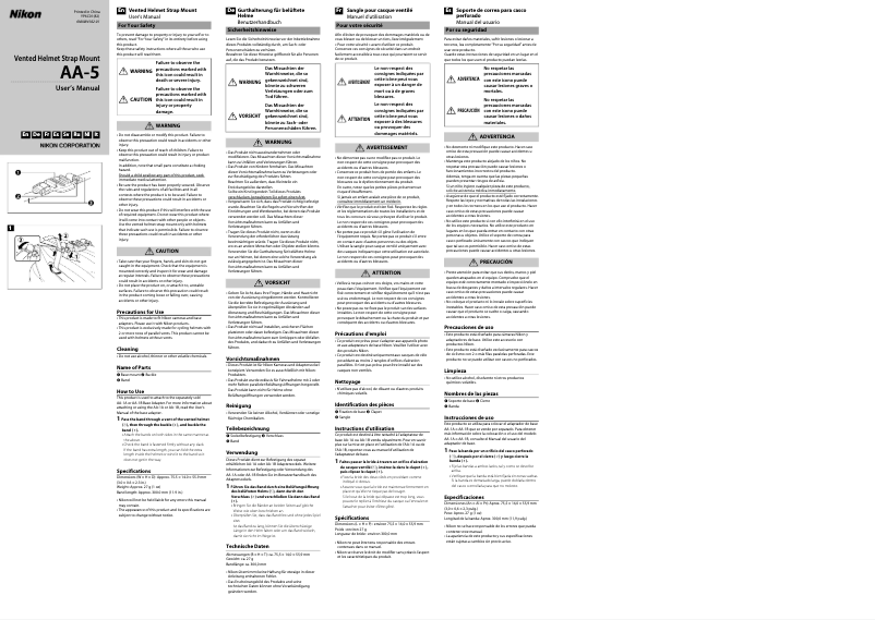 Page 1 de la notice Manuel utilisateur Nikon AA-5
