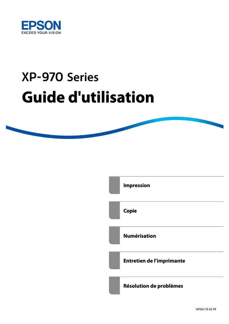 Página 1 del manual Manual de usuario Epson Expression Photo XP-970