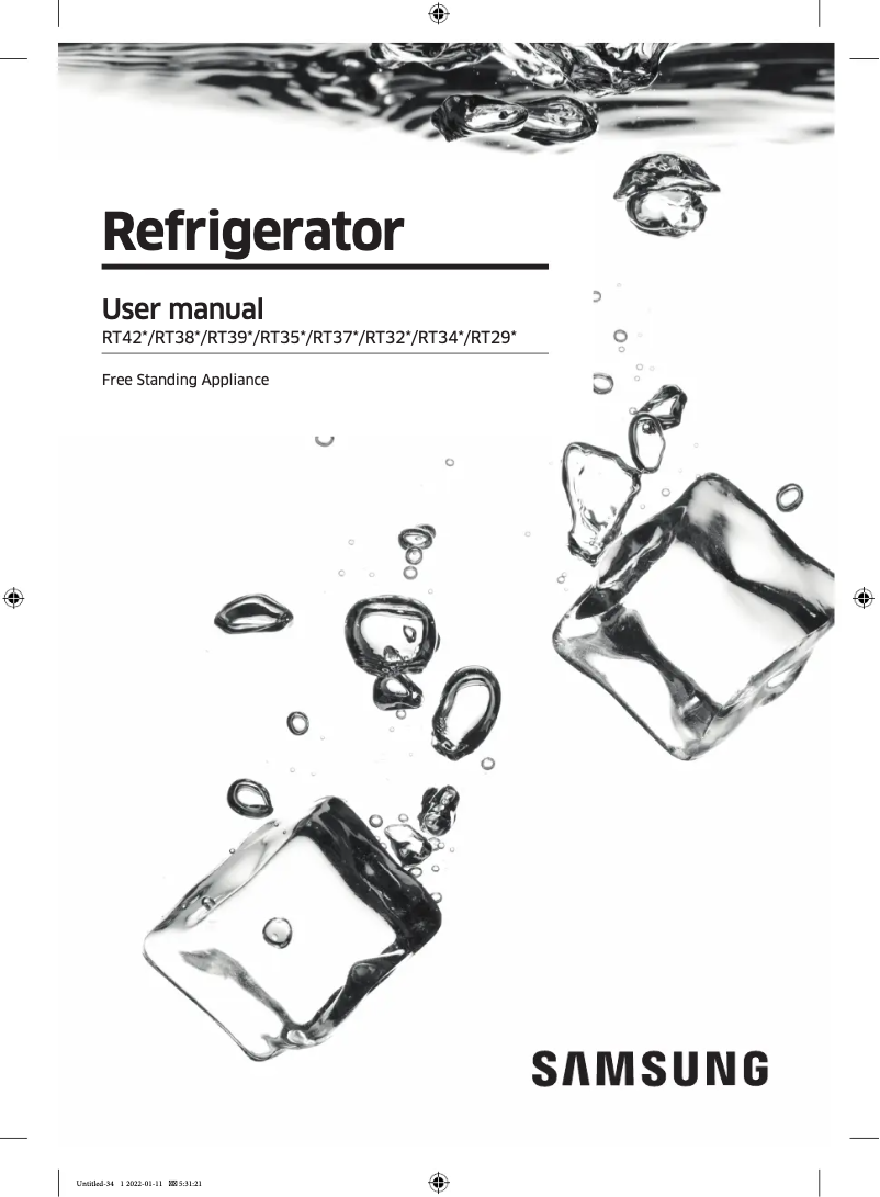 Página 1 del manual Manual de usuario Samsung RT32K5552SL