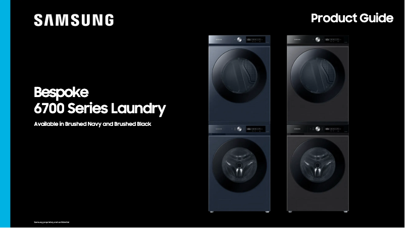 Página 1 del manual Folleto Samsung DVG46BB6700D