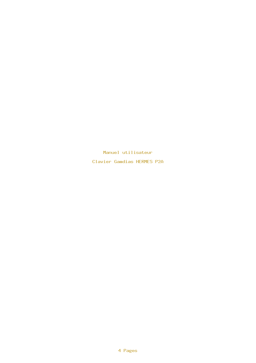 Page 1 de la notice Manuel utilisateur Gamdias HERMES P2A