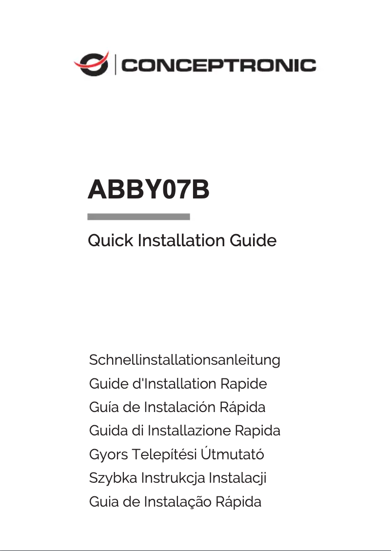 Page 1 de la notice Manuel utilisateur Equip ABBY07B