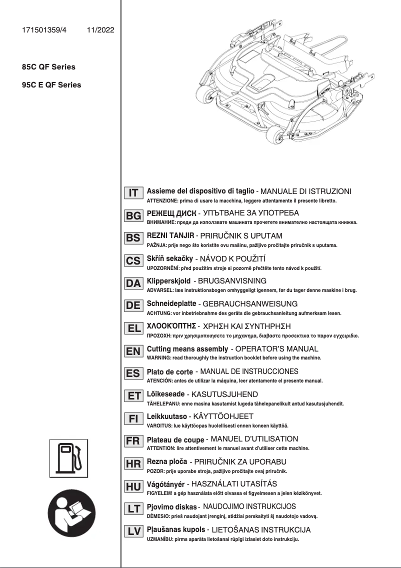 Page 1 de la notice Manuel utilisateur Stiga Combi 95 Q