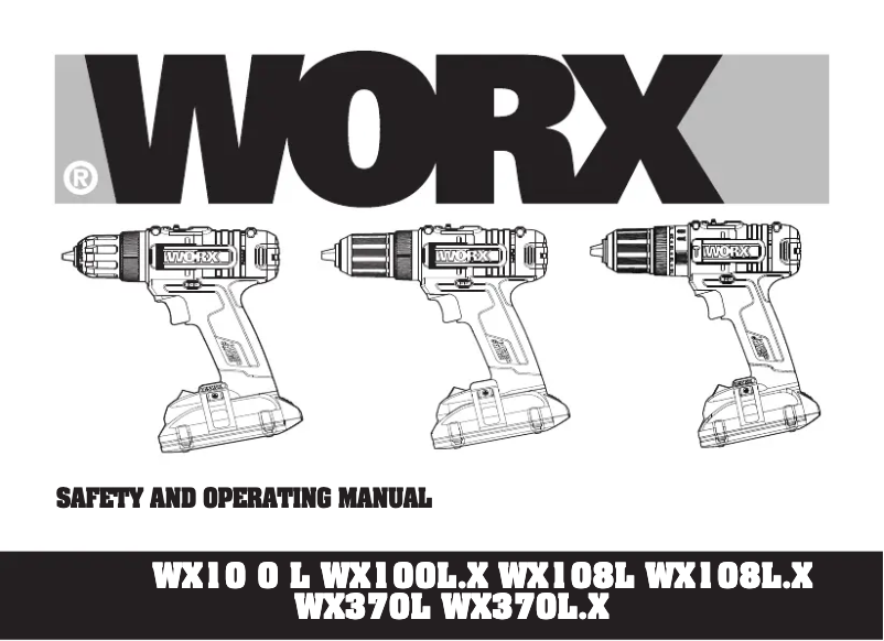 Page 1 de la notice Manuel utilisateur Worx WX370L.9