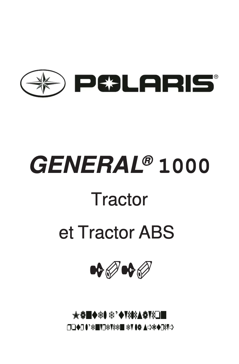 Page 1 de la notice Manuel utilisateur Polaris GENERAL 1000 (2020)