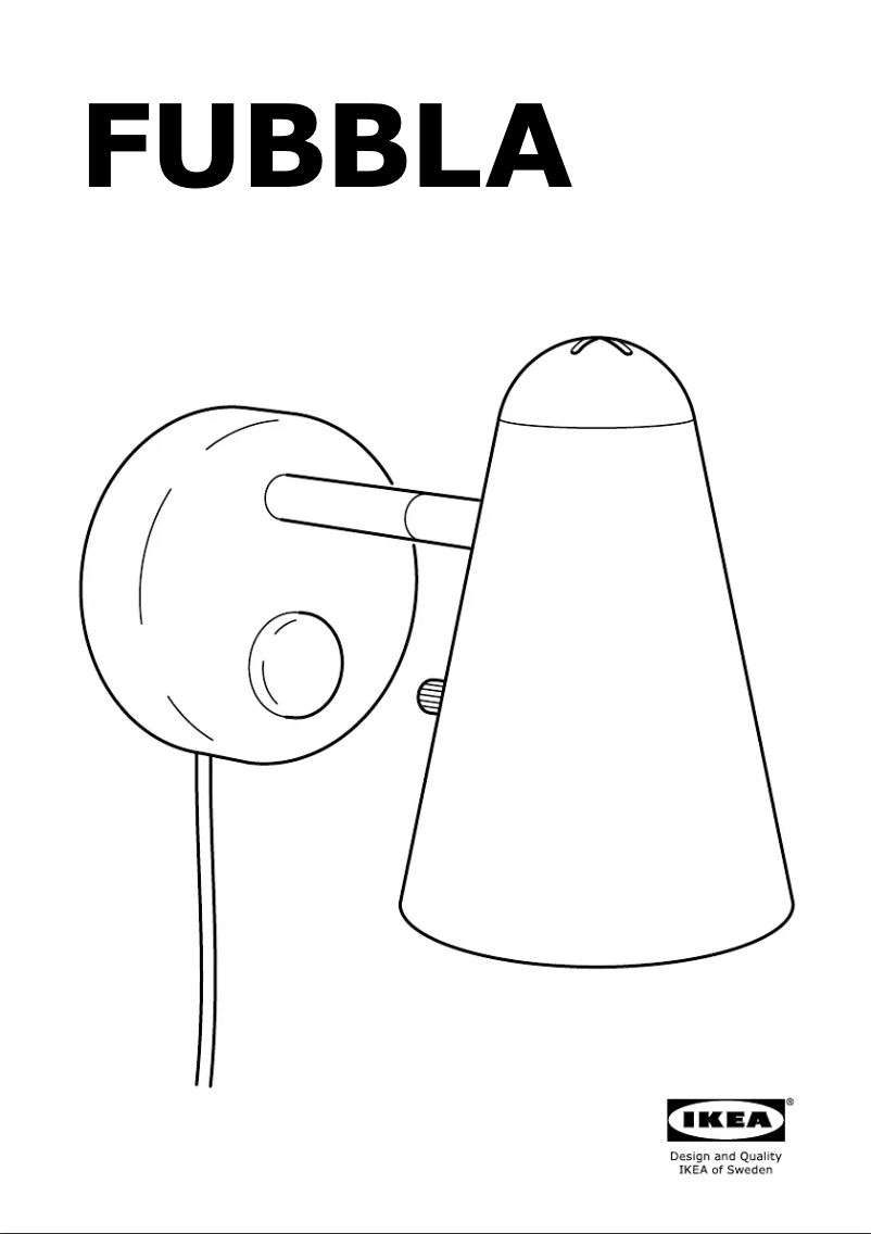 Page 1 de la notice Instructions / montage Ikea FUBBLA