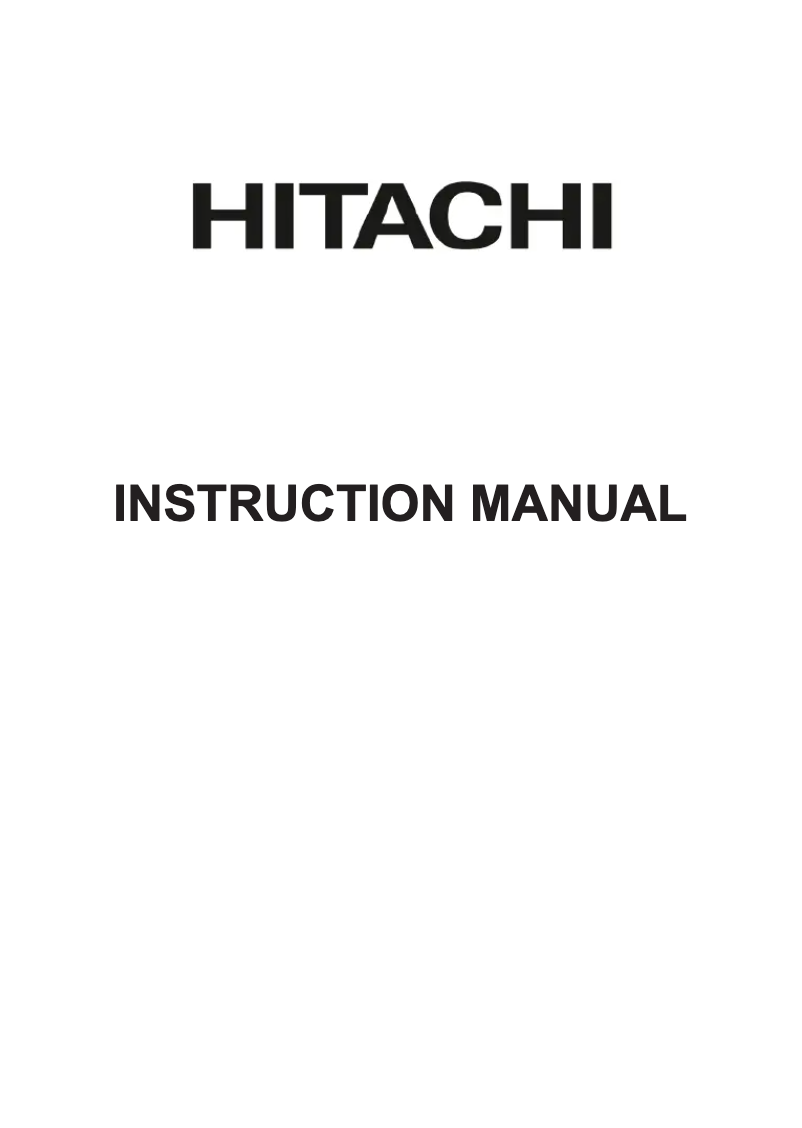 Page 1 de la notice Manuel utilisateur Hitachi 24HE2201
