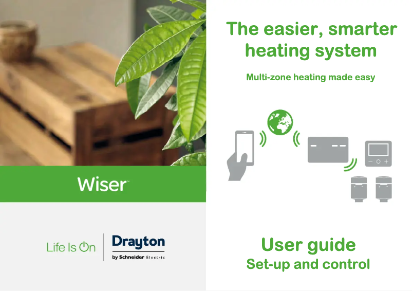 Page 1 de la notice Manuel utilisateur Schneider Drayton Wiser